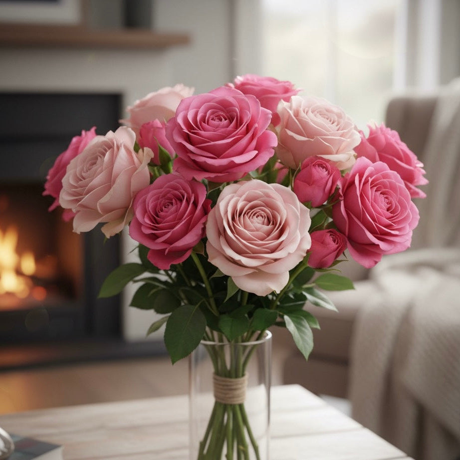 ENGLISH ROSE - TEALIGHTS - CASE OF 6
