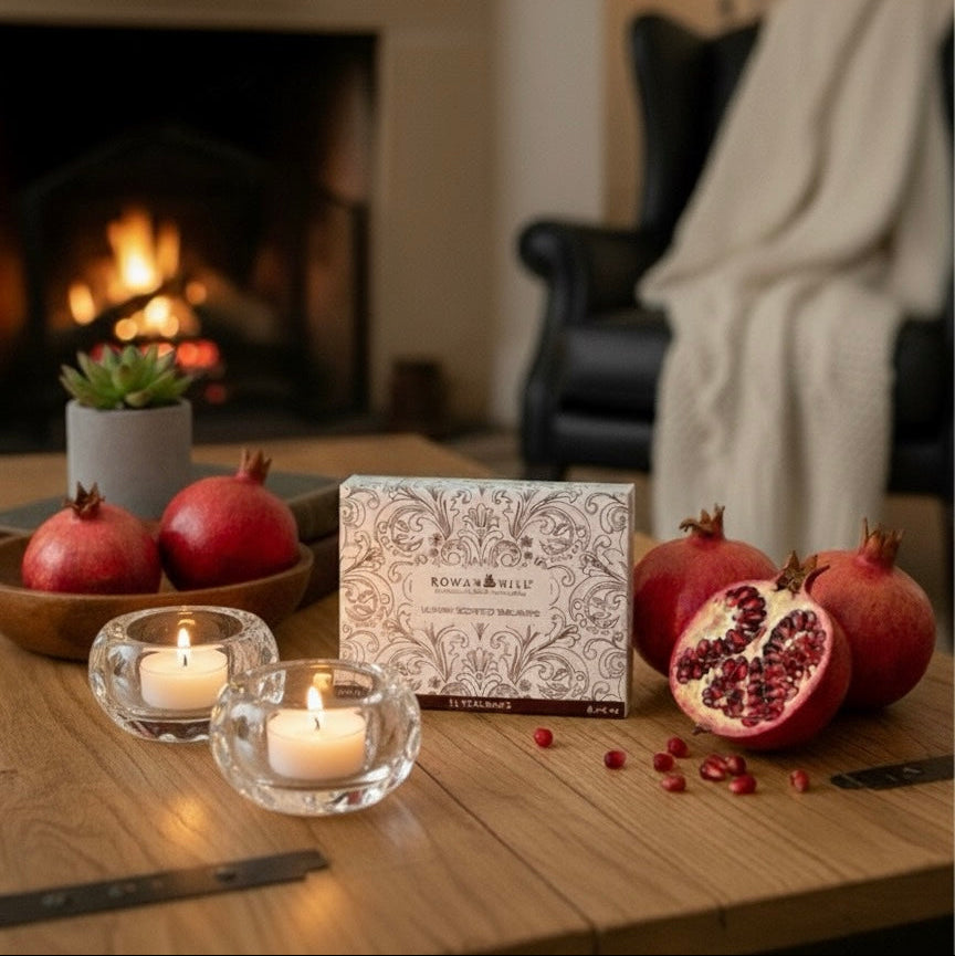 BLACK POMEGRANATE - TEALIGHTS - CASE OF 6